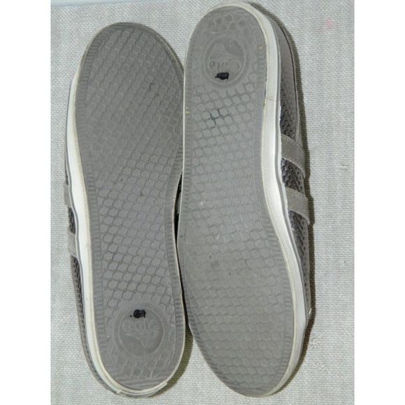 Gola Sneakers Metallic Pewter Leather Jasmine Hex Women's Size 41 EU 10 US - Picture 10 of 10